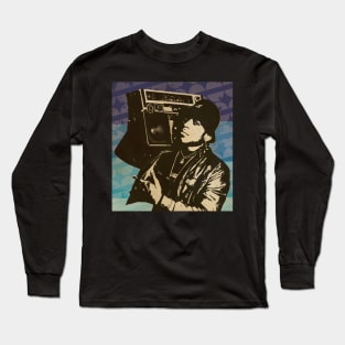 LL Coll J // Retro Poster Hiphop Long Sleeve T-Shirt